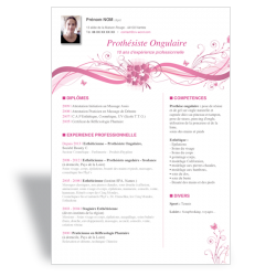 Exemple Modèle CV Prothésiste Ongulaire