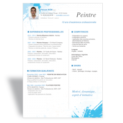 Exemple Modèle CV Peintre