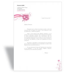 Lettre de motivation Word Prothésiste Ongulaire