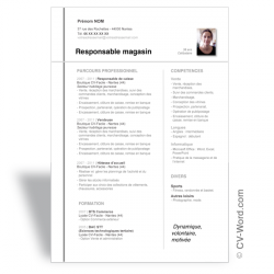 Modèle CV Word classique