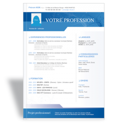 Modèle CV Word design