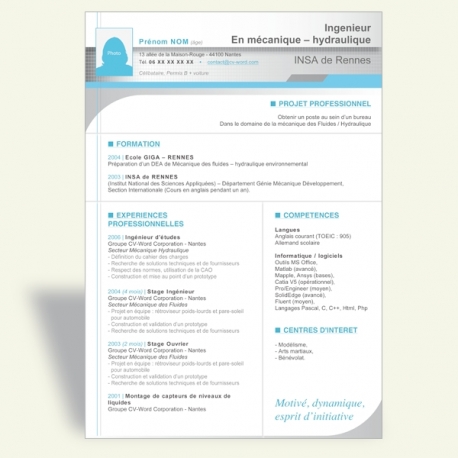cv word gratuit