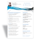 CV Word Assistante de Direction bleu
