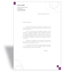 Lettre de motivation hôtesse d'accueil