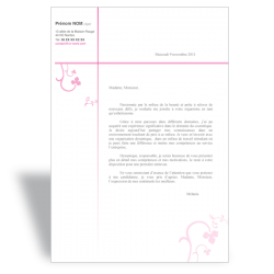 Lettre de motivation Esthéticienne