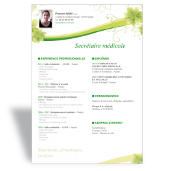 Modèle CV Secrétaire médicale