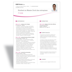 Modèle CV Word Etudiant