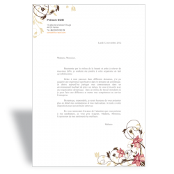 Modèle lettre de motivation Esthéticienne V