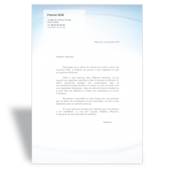 Lettre de motivation Electricien