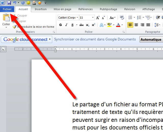 Exporter un CV ou une lettre Word au format PDF - CV-Word